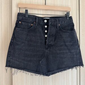 Agolde Charcoal Denim Skirt size 24